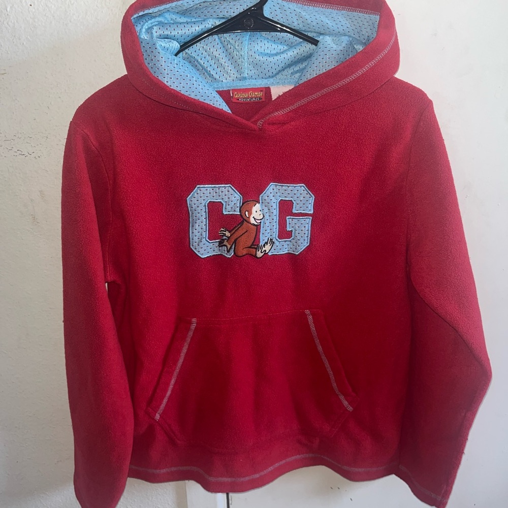 Vintage Curious George Fleece Hoodie